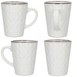 thumbnail of 6x Rome blau & weiß Kaffeebecher 320ml H11,5cm 6 Personen Latte Kakao Teetassen