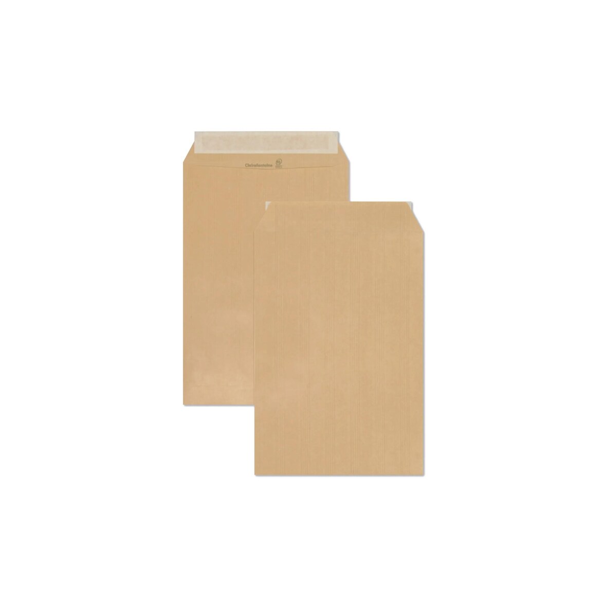 Clairefontaine 500x Versandtaschen haftklebend Kraft 120x176mm/B6 90g - Braun 7731C
