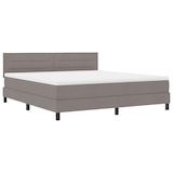 thumbnail of vidaXL Boxspringbett mit Kopfteil Taupe 180 x 200 cm Stoff