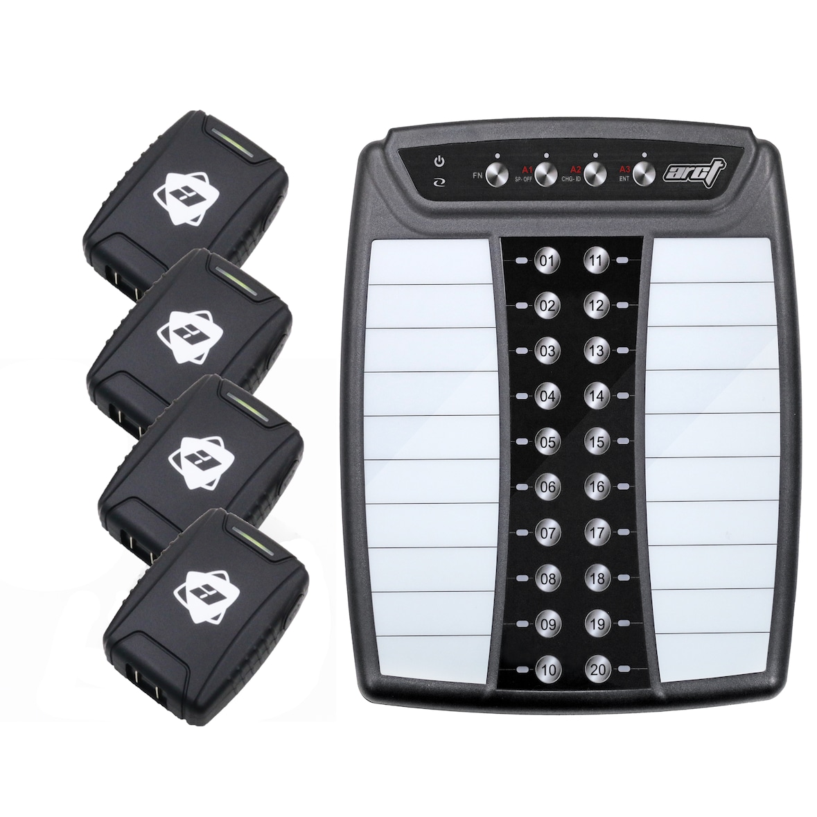 Pack complet 4 Bipeurs Serveur clip ceinture ARCT