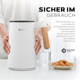 thumbnail of BALTER Edelstahl Wasserkocher WK-08 mit Temperatureinstellung, Doppelwand, BPA frei, leise & kabellos, Warmhaltefunktion, Temperaturanzeige, Weiß,