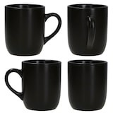 thumbnail of 12tlg Frühstücksset Panther matt schwarz für 6 Personen aus Steingut - 161949 + 161950