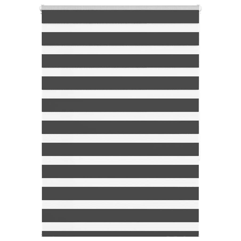 vidaXL Zebra rolgordijn 110x150 cm stofbreedte 105,9 cm zwart