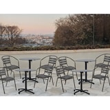 thumbnail of METRO PROFESSIONAL Gastro Klapptisch mit Tragegriff Massini, Alu, Ø 70 x 74 cm, HPL Tischplatte, schwarz