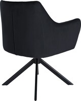 thumbnail of DELUKE® Esszimmerstuhl SWING Samt schwarz - 81x67x58cm, schwarz, Samt Metall Gestell Stühle EsszimmerstühleEsstisch Stühle Küchenstuhl