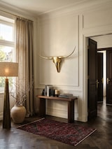 thumbnail of Deko Geweih Bull M WL1.392 Gold 100 cm Aluminium Design Hörner, Wanddekoration Stierkopf Horn Modern, Wandskulptur Geweih-Jagdtrophäe Metall,