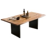 thumbnail of SIT Möbel Baumkante-Tisch | 36 mm Akazie-Platte natur | Metallgestell schwarz | B 160 x T 85 x H 75,6 cm | 16089-11 | Serie TOPS & TABLES