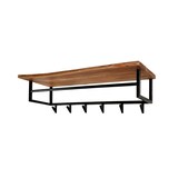 thumbnail of KAWOLA perchero NEREA perchero de metal acacia 6 ganchos negro