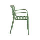 thumbnail of METRO PROFESSIONAL Silla apilable con reposabrazos Gastro Elaria, plástico, verde oliva