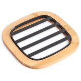 thumbnail of WellHome - Küchenuntersetzer aus Metall und Bambus in Schwarz 17x17 cm - A-mesa