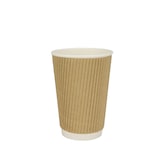 thumbnail of 500 Premium Coffee to go Becher Thermo Kaffeebecher Ripple Cups 12oz 300ml braun Recycling+PE