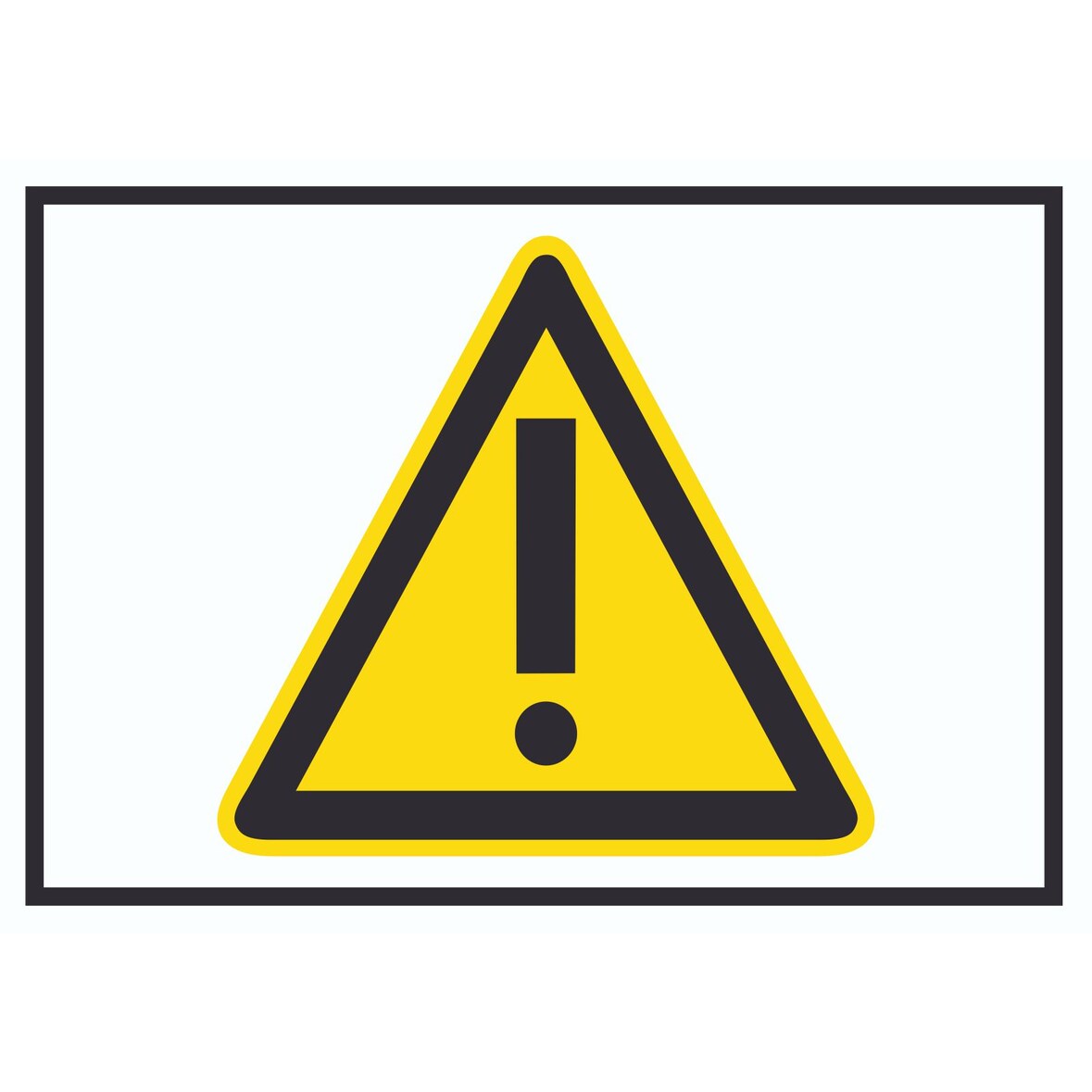 Achtung Zeichen Gelb Symbol Schild A4 (210x297mm)