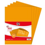 thumbnail of Pacote de 100 folhas Papel colorido A4 80g laranxa fluor