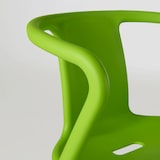 thumbnail of Lot de 4 chaises en plastique vert - Oviala