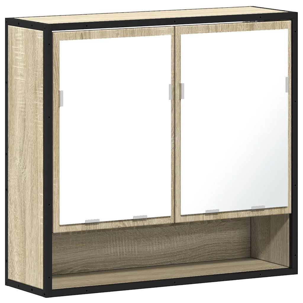 vidaXL Badezimmer-Spiegelschrank Sonoma-Eiche 65 x 20 x 60 cm Holzwerkstoff
