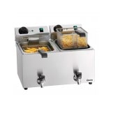 Fritadeira dupla em aço inoxidável 2 x 9 litros, 6600 W, 220 V - MONO