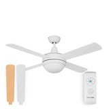 thumbnail of Siroco 4052W Ventilador de Teto Branco-Castanho Pás Reversíveis 132 cm