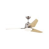 thumbnail of Eco Aviatos 132, Ventilatore cromo satinto e acero con Luce, CasaFan