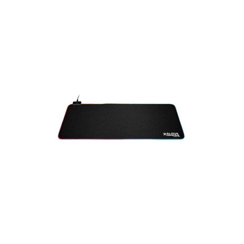 Tapis De Souris Xxl Rgb Alpha Omega Players Noir