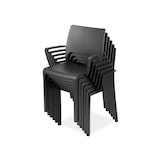 thumbnail of METRO PROFESSIONAL Sedia con braccioli impilabile Tramontana, plastica, antracite