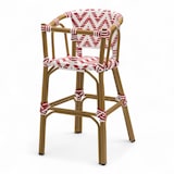 thumbnail of Chaise haute bébé ALMA - Tressage Rouge et Blanc