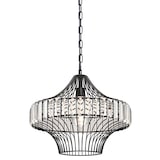 thumbnail of Pendelleuchte Kristallglas Schwarz mit 1 Lampe