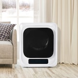 thumbnail of Wäschetrockner Edelstahl 3 kg bis 4 kg 850 W Wandmontage mit Überhitzungsschutz 6 Programmen und Energieklasse G 60x80x40 cm Weiß