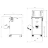 thumbnail of Ramon PM-114 Mischwolf Mischfleischwolf Fleischwolf 100 Liter Edelstahl