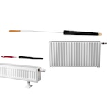 thumbnail of Heizkörperbürsten Set eine harte Bürste für groben Schmutz und eine Ziegenhaarbürste für den Staub