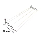 thumbnail of Stendibiancheria a pantografo da muro estensibile in acciaio con stecche plastificate ultra resistenti - 120 cm