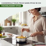 thumbnail of Casserole 18 cm en inox 18/10 Triply Fackelmann Vita3