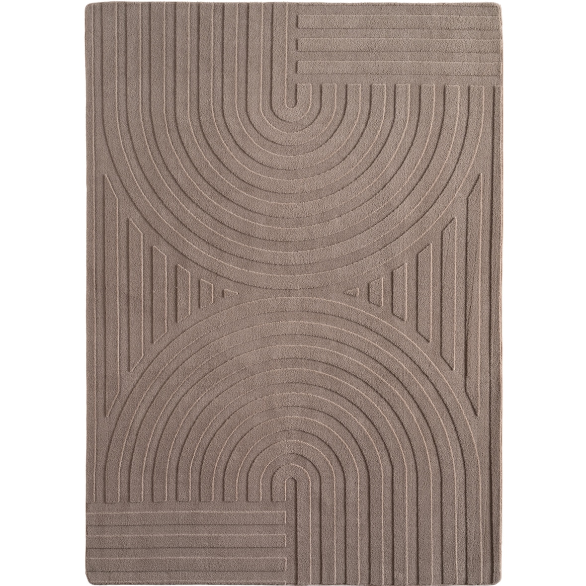 Carpetsale24 Boho Teppich Läufer 80 x 150 cm Beige, Waschbar & Pflegeleicht, Weicher Skandinavischer mit 3D-Effekt, für Schlafzimmer, Küche oder Flur