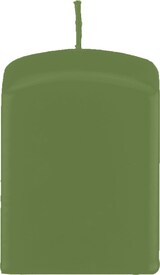 Eine grüne Kerze.