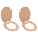 thumbnail of Helloshop26 - Set aus zwei WC-Sitzen mit Deckel MDF Bambus-Design 02_0002963