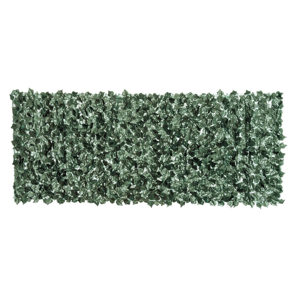 Outsunny seto artificial ocultación jardín 2,4x1 m pantalla de valla de privacidad de hiedra artificial para balcón exterior decoración de hojas