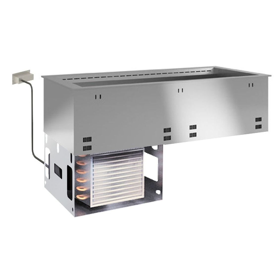 KBS Einbaukühlwanne 1455x700x750 mm GN 4/1 Umluftkühlung 230 Volt Steckerfertig