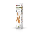 thumbnail of BERGNER - Set di 3 utensili da cucina multifunzione Genius 2 in 1 in acciaio inox e silicone
