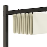 thumbnail of Outsunny Gazebo Pergola 4x4 m con Tetto Retrattile Bianco Crema
