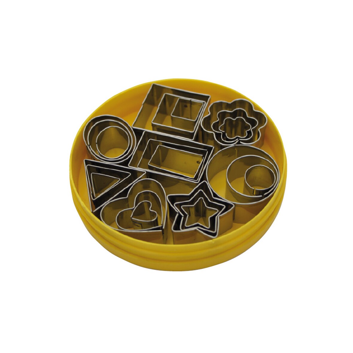 Schneider - Dekor Ausstecher im Satz "Geometrie", 24-tlg., Höhe: 20 mm, Edelstahl