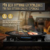 thumbnail of BBQ#BOSS Grillplatte Ø32 cm – Gusseisen, gerippte Plancha mit zwei Griffen, Pfanne für Gas-, Kohle- & Elektrogrill, Gussplatte Grillpfanne