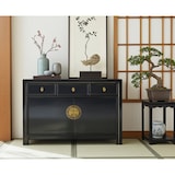 thumbnail of OPIUM OUTLET Asia Möbel Kommode Schrank Sideboard Hochzeitsschrank 33083 schwarz /schwarz-blau Landhaus-Stil asiatisch chinesisch orientalisch
