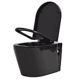 thumbnail of vidaXL Wandmontierte Toilette Keramik Schwarz