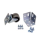 thumbnail of Roda dupla sem travão 50 mm + pé + 3 parafusos M6 + 2 parafusos M8 + porcas