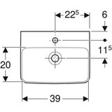thumbnail of Geberit Handwaschbecken RENOVA PLAN 450x