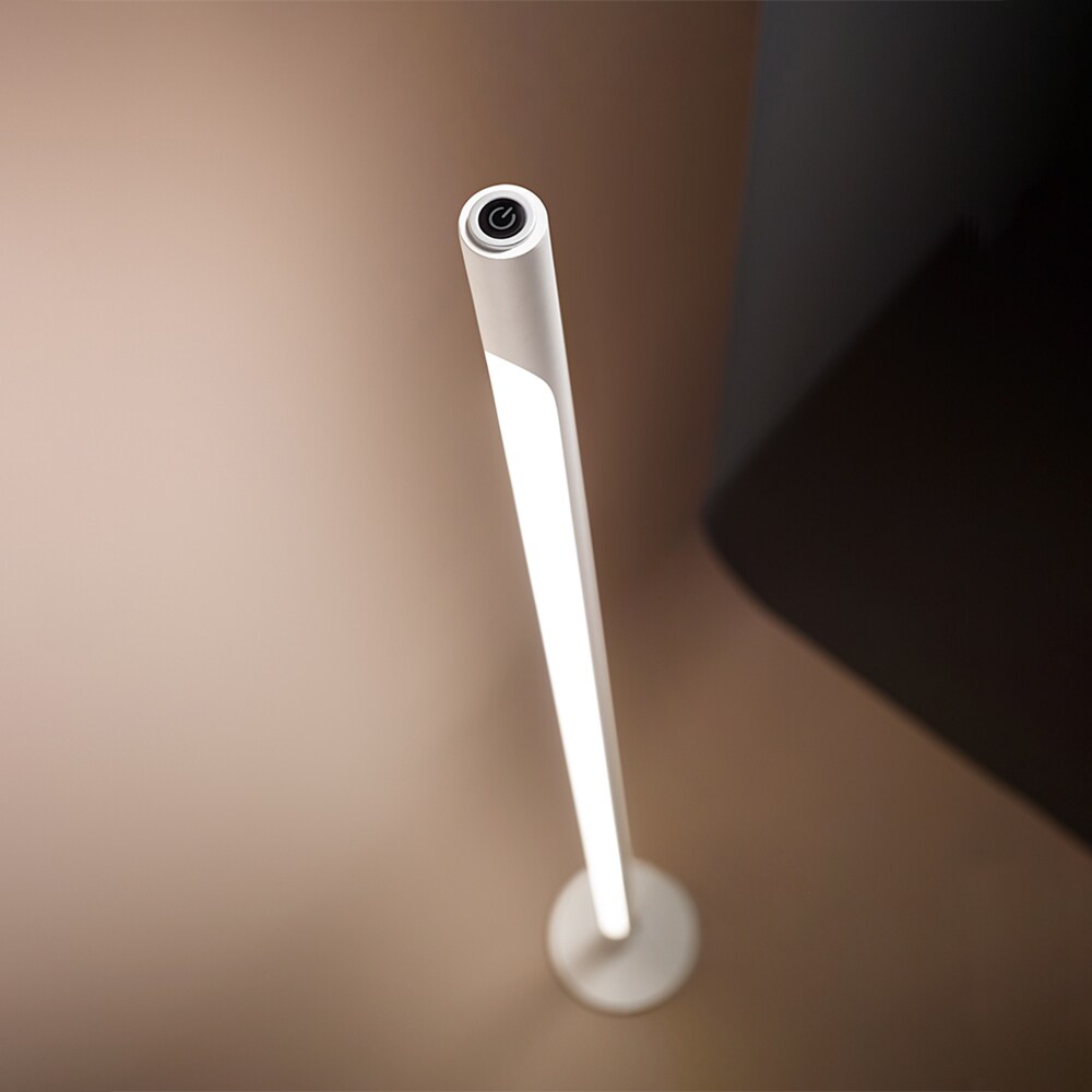 Piantana Moderna Stick Metallo Bianco Led 22W 3000K