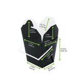 thumbnail of PACKNWOOD - 450uds - Caja cuadrada negra con asas 450ml 68x53mm - 210ASPAIL17N