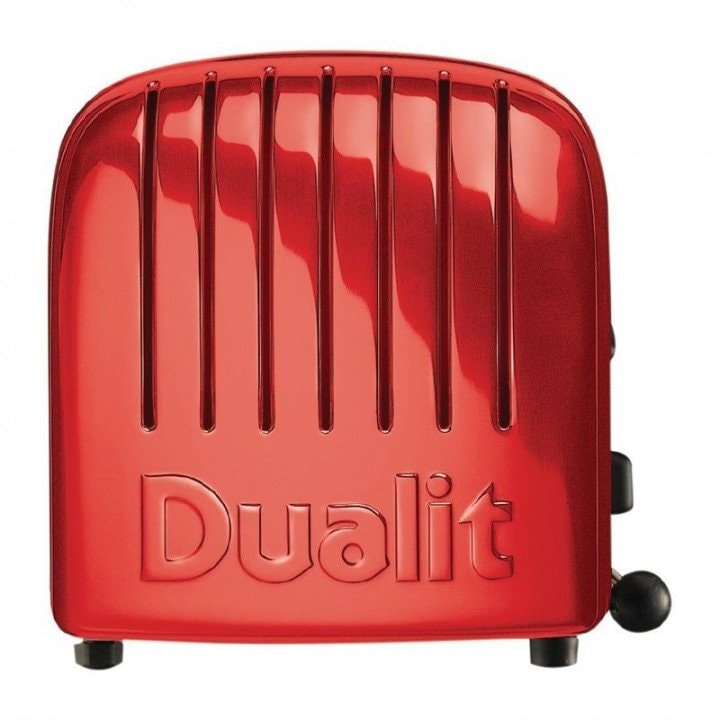 Dualit broodrooster, 6 sleuven, rood