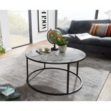 thumbnail of FineBuy Couchtisch Rund Ø 80 cm Wohnzimmertisch Weiß Marmor Optik Sofatisch