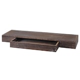 thumbnail of Décoshop26 - Mensola da parete con cassetto portaoggetti 8x80x25 cm in legno marrone invecchiato 04_0008653