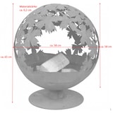 thumbnail of Feuerstelle Terrassenfeuer Gartenfeuer Balkonfeuer Gartenzubehör Rostoptik World Firebol  Jet-Line